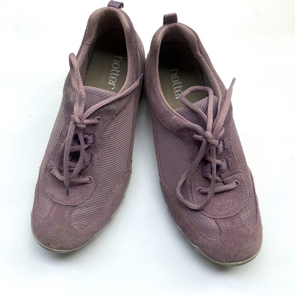 Hotter Leona shoes lace up, Comfort Retro runner 8.5.Freesole Tech Breathable